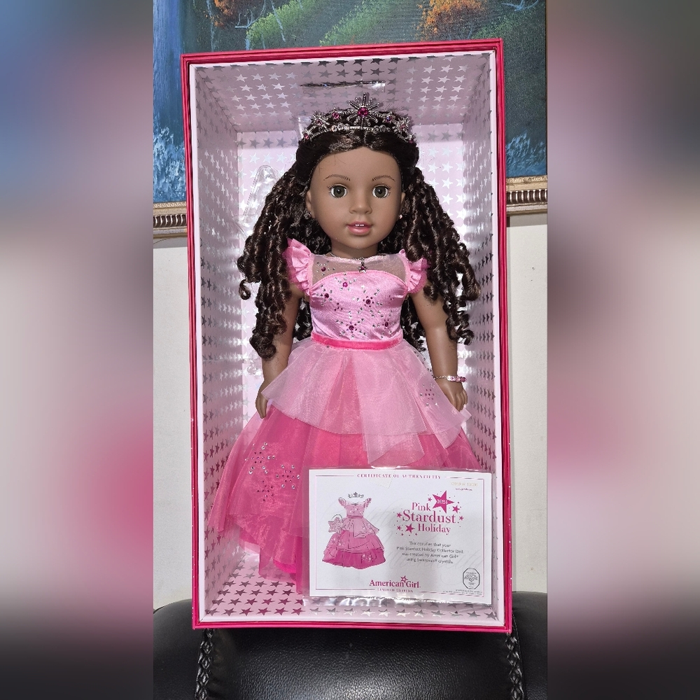 Pink Stardust Holiday American Girl Doll